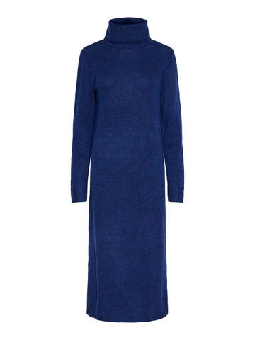 PCJULIANA LS ROLLNECK KNIT DRESS NOOS BC bellweather blue