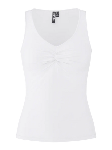 PCMALIVA SL V-NECK TOP JRS NOOS BC WHITE 556