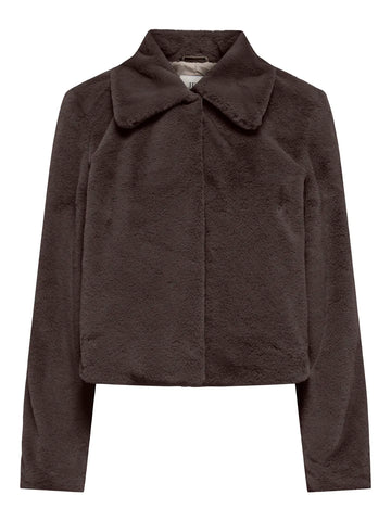 JDYMACY FAUX FUR JACKET OTW NOOS Chocolate Torte