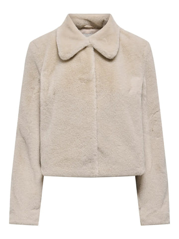 JDYMACY FAUX FUR JACKET OTW NOOS MOONBEAN
