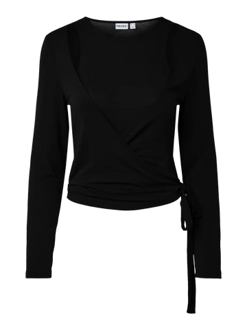 PCJULIANE ROYA LS 2 IN 1 TOP JRS D2D BLACK kok6512