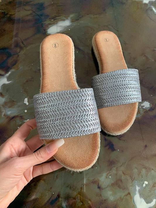 Amna slippers silver BL333 556 12345