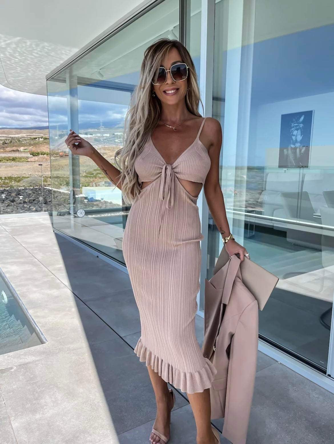 Diana dress beige 1318 556 34567