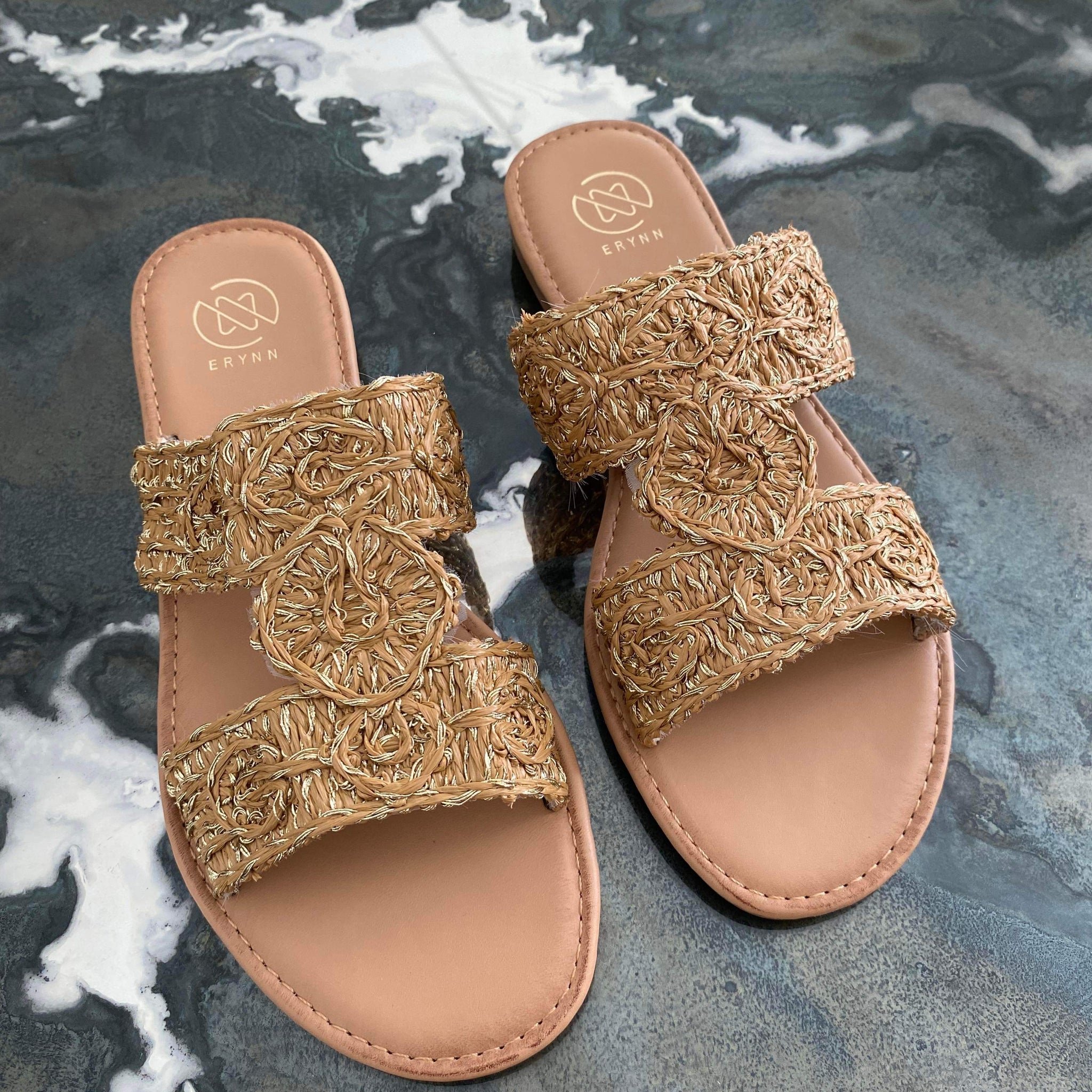 Donnia slippers Golden -333-213 556 12345