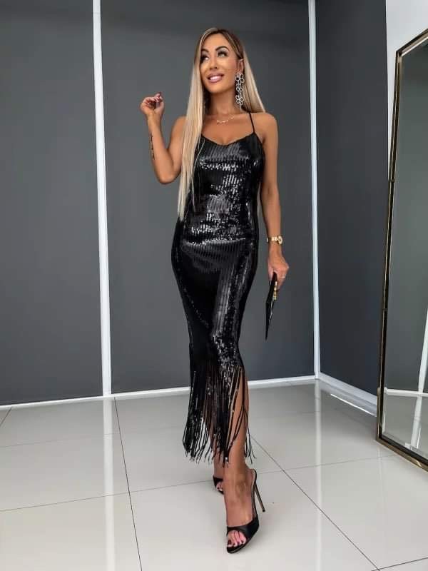 Janni palliet dress Black -19203 34567