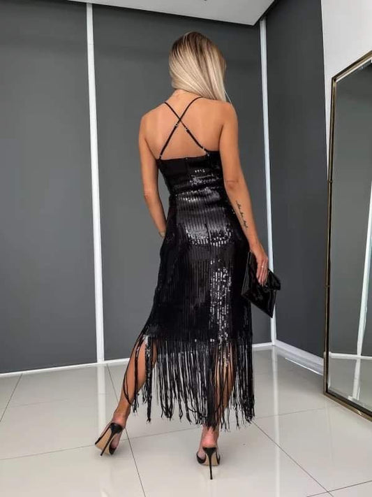 Janni palliet dress Black -19203 34567 556