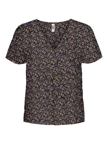 JDYCASSIE LIFE S/S TOP WVN  odyssey gray 556