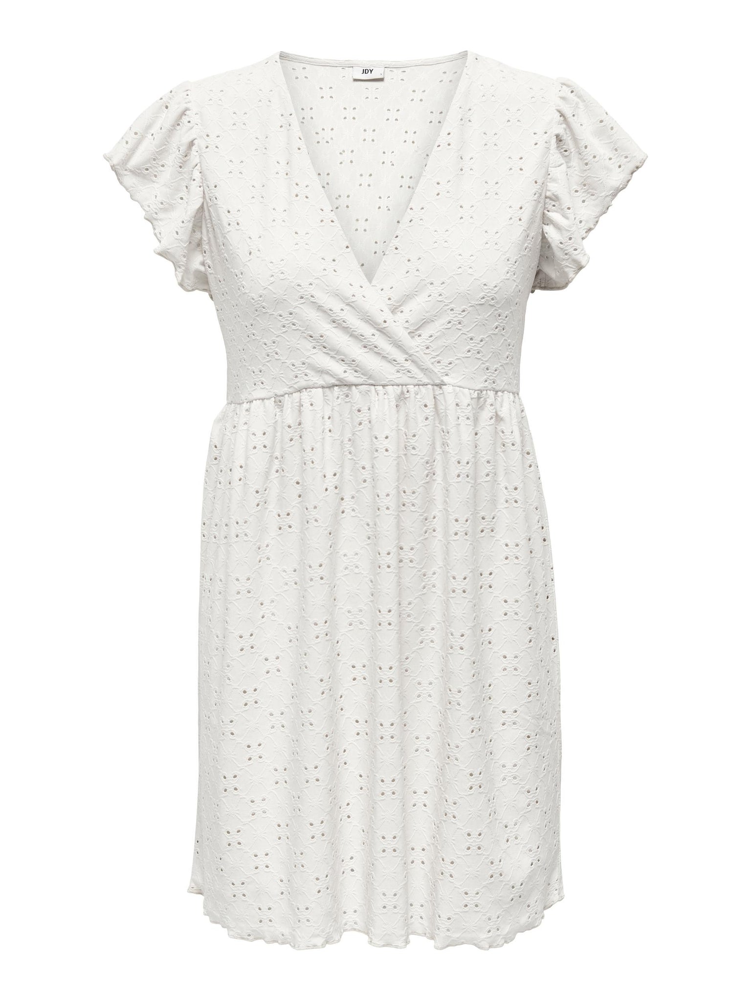JDYCATHINKA S/L V-NECK DRESS JRS cloud dancer 556