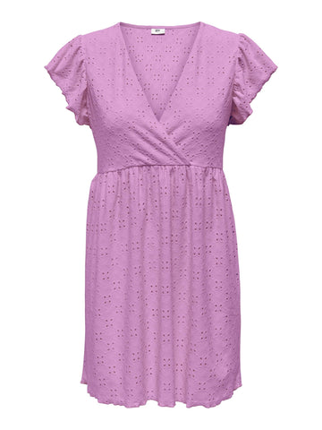 JDYCATHINKA S/L V-NECK DRESS JRS  orchid 556