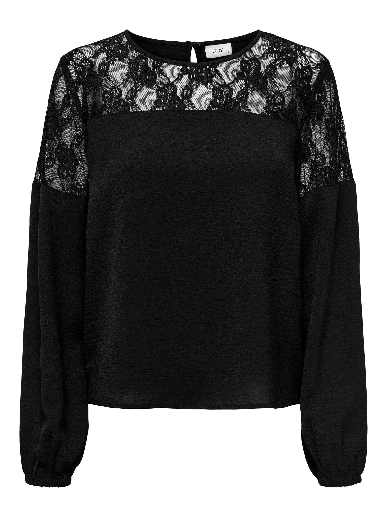 JDYLION L/S LACE TOP WVN black 556
