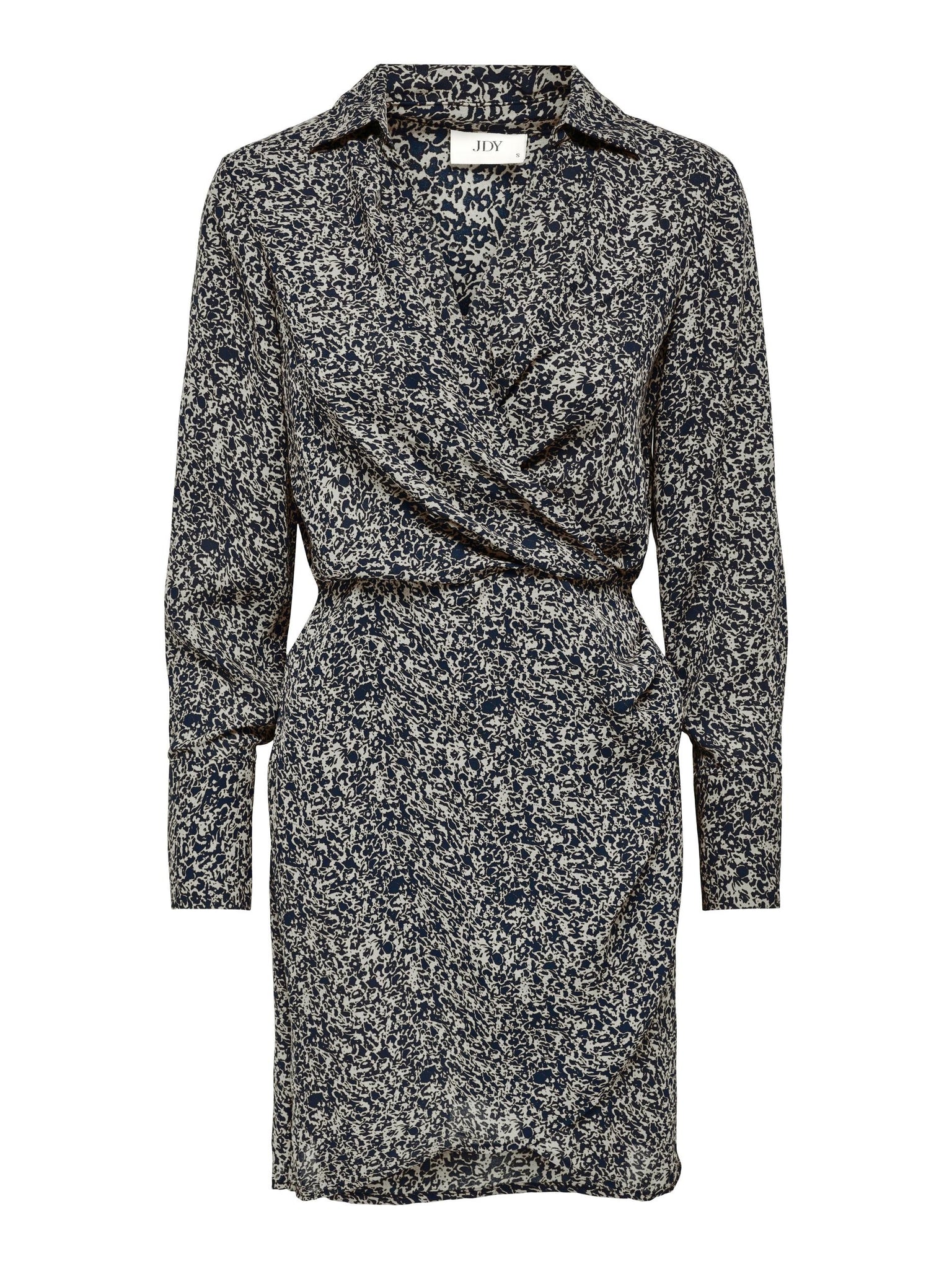 JDYMOCCA L/S FITTED MIDI WRAP DRESS WVN  black 556