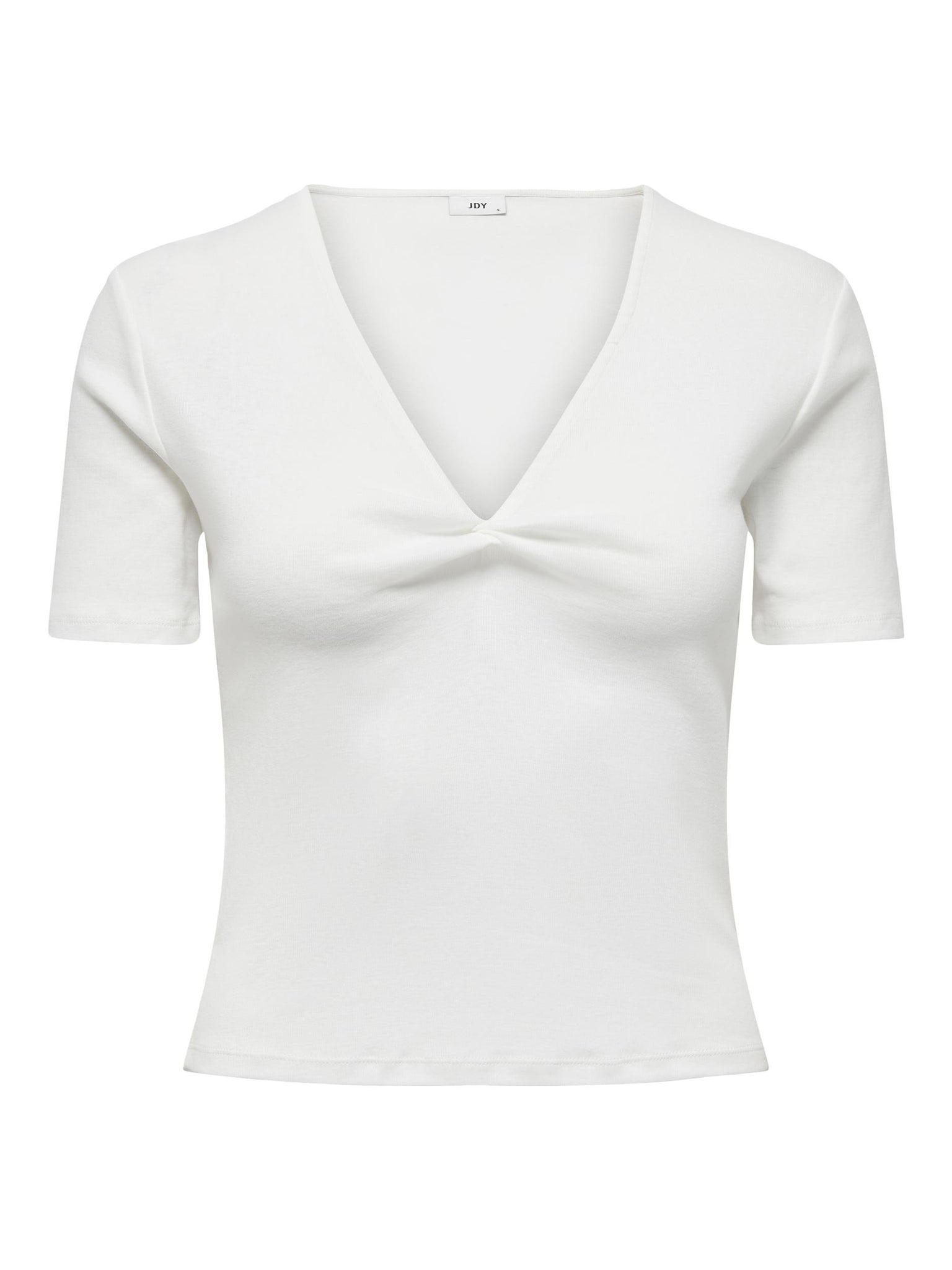 JDYPAM S/S KNOT TOP JRS cloud dancer 556