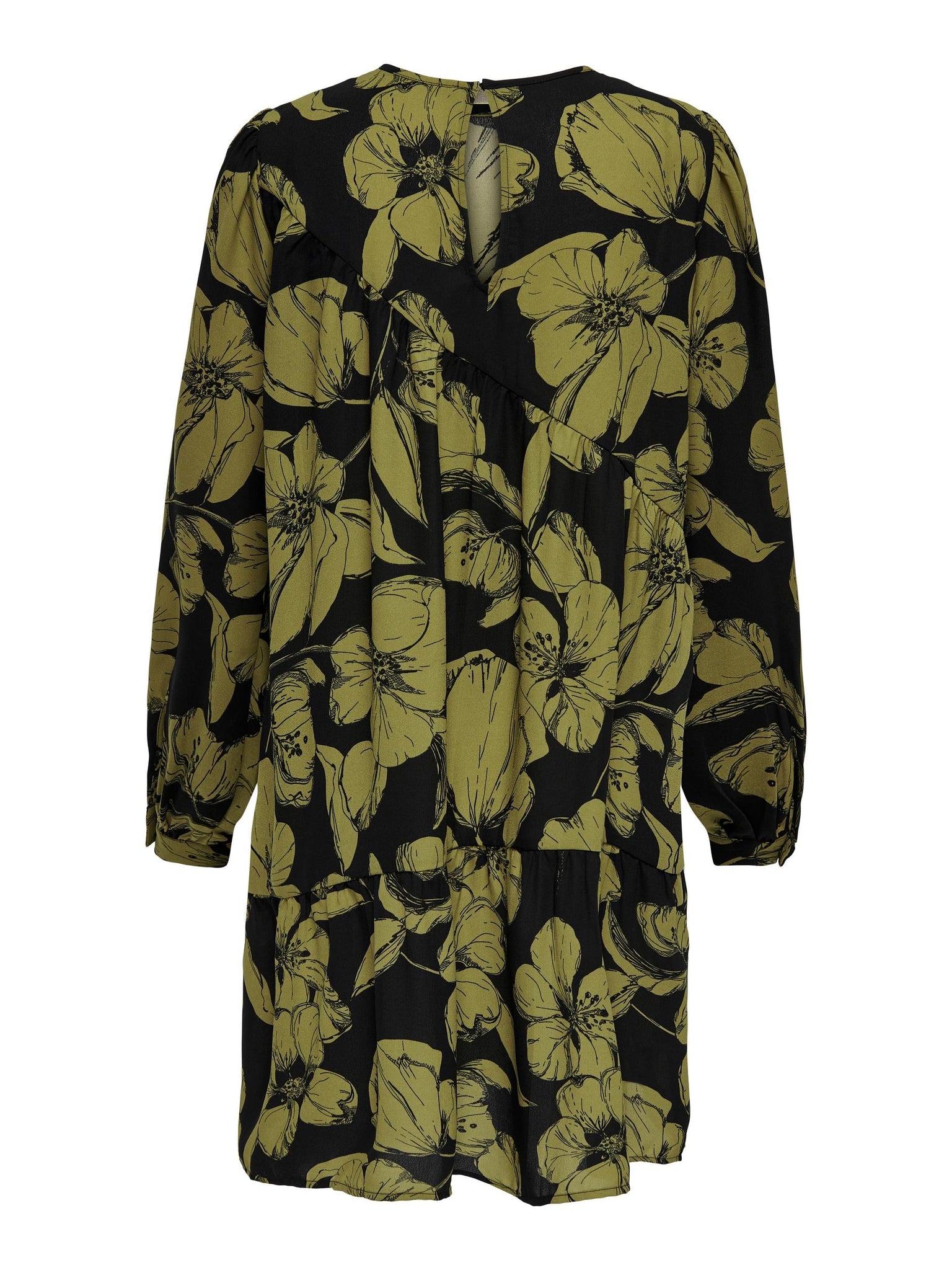 JDYRUTH LIFE L/S DRESS WVN black/green 556