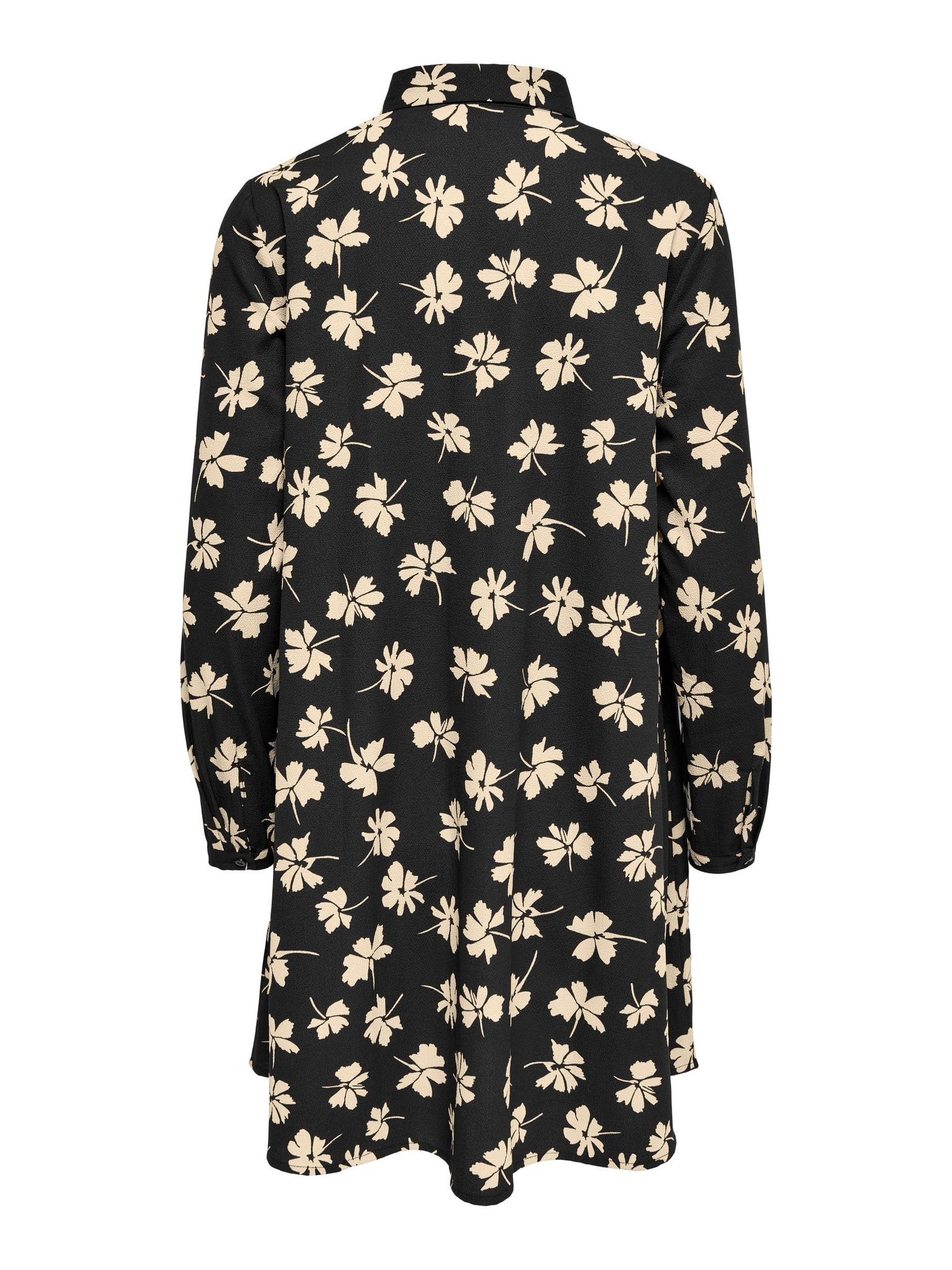 JDYSORO L/S ABIGAIL SHIRT DRESS WVN black/sandshell 556