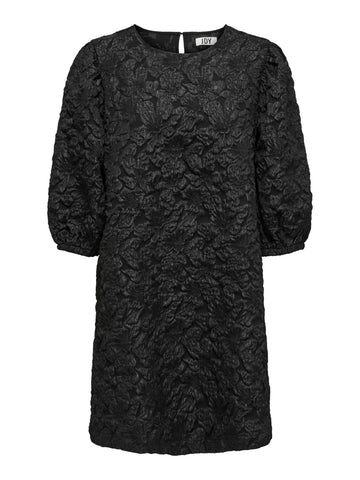 JDYTALIA 3/4 JAQUARD DRESS WVN black