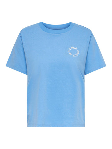 JDYTOKOY FELISA S/S EMB TOP JRS  azure blue  556