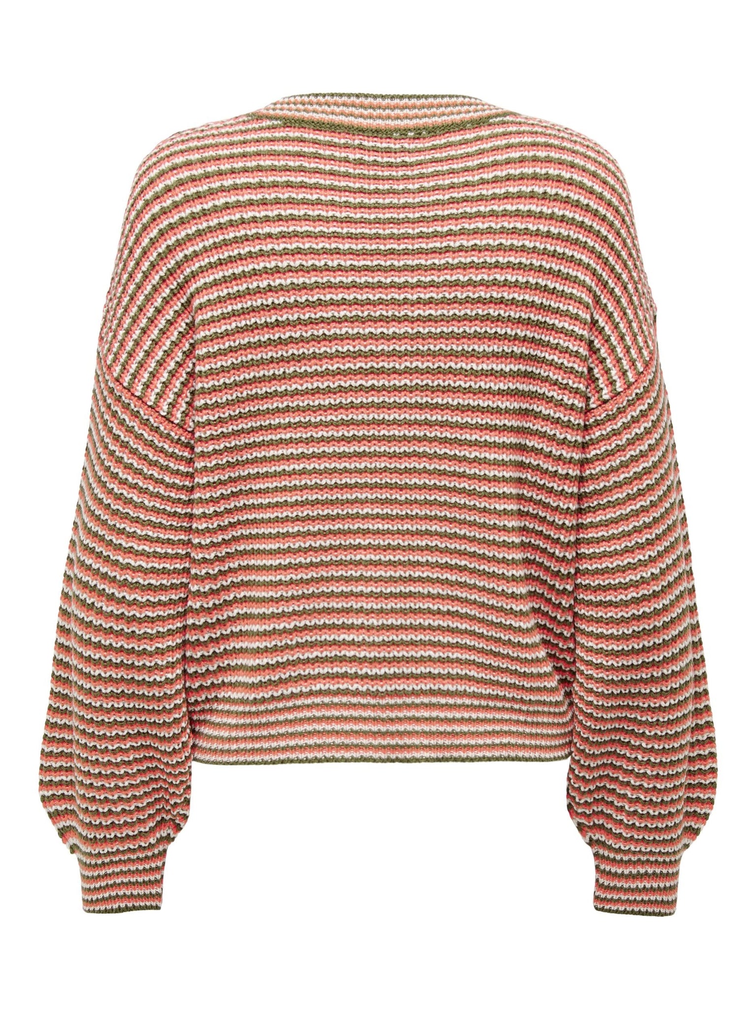 JDYVERA L/S O-NECK PULLOVER KNT spiced coral 556