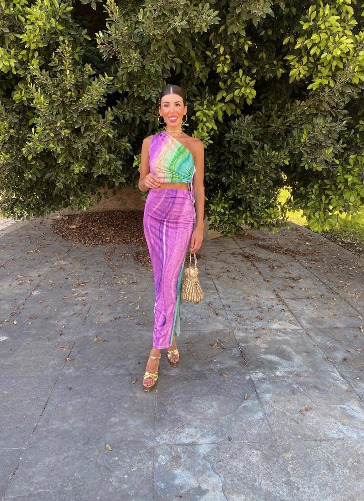 Joanna skirt purple -H2226 556