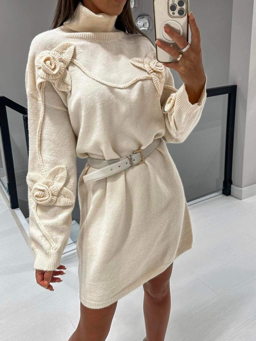 Klova knit dress creme 2422 34567