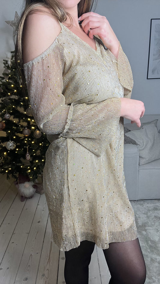 koko glitter dress golden 556