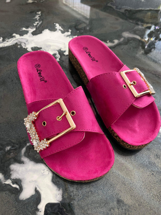 Lejla slippers pink -FB-267
