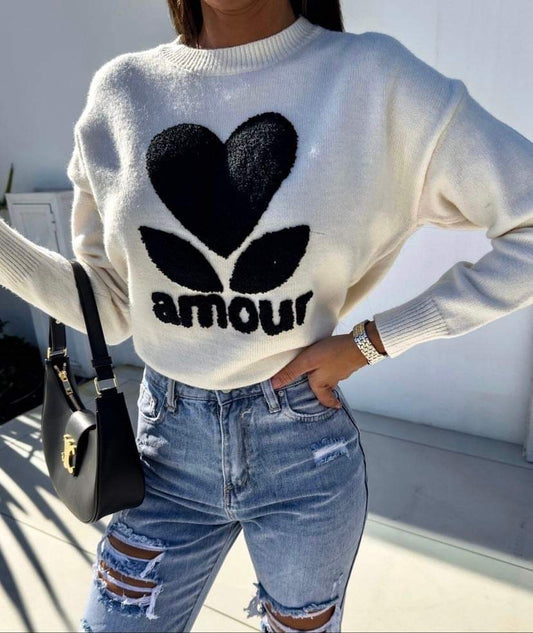 Lolan sweat White/Black -AM05 5432 556