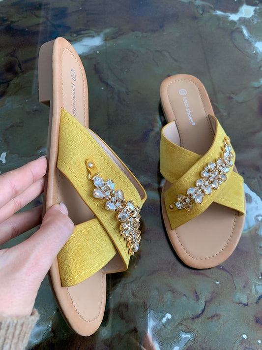 melia yellow sandal