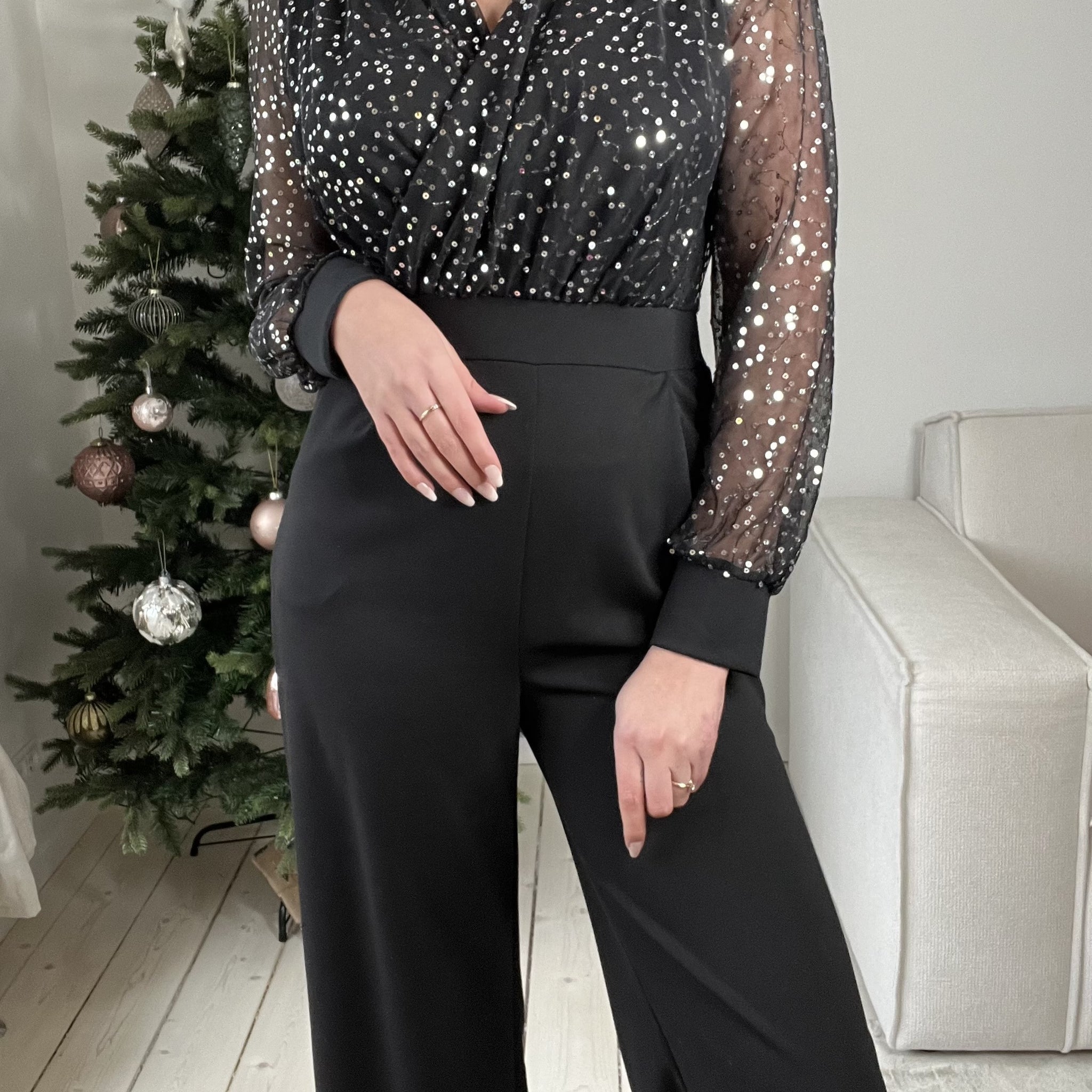 Michala jumpsuit glitter 64637