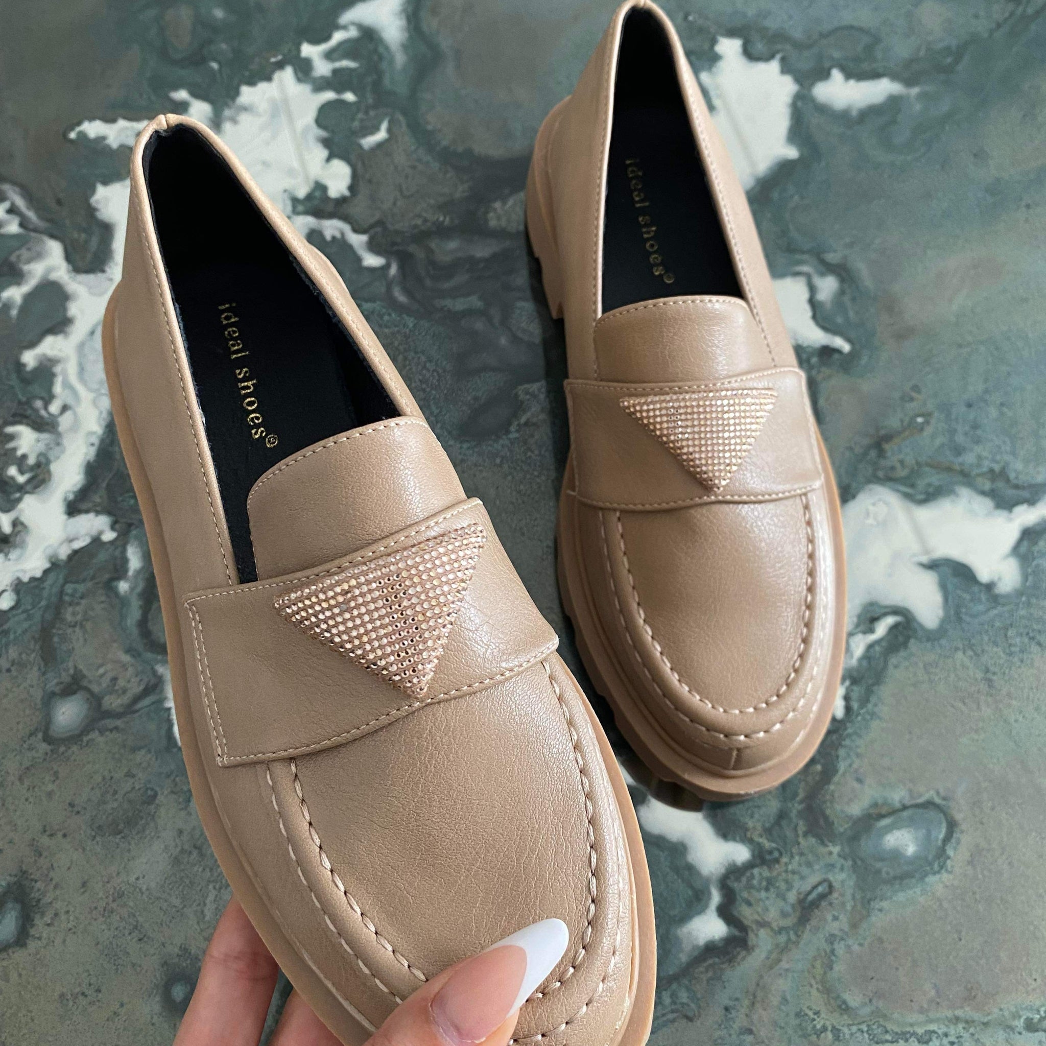 Mokka loaffers beige 556 12345