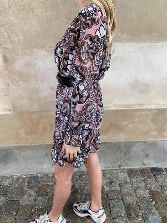 nan dress rose/brown 556