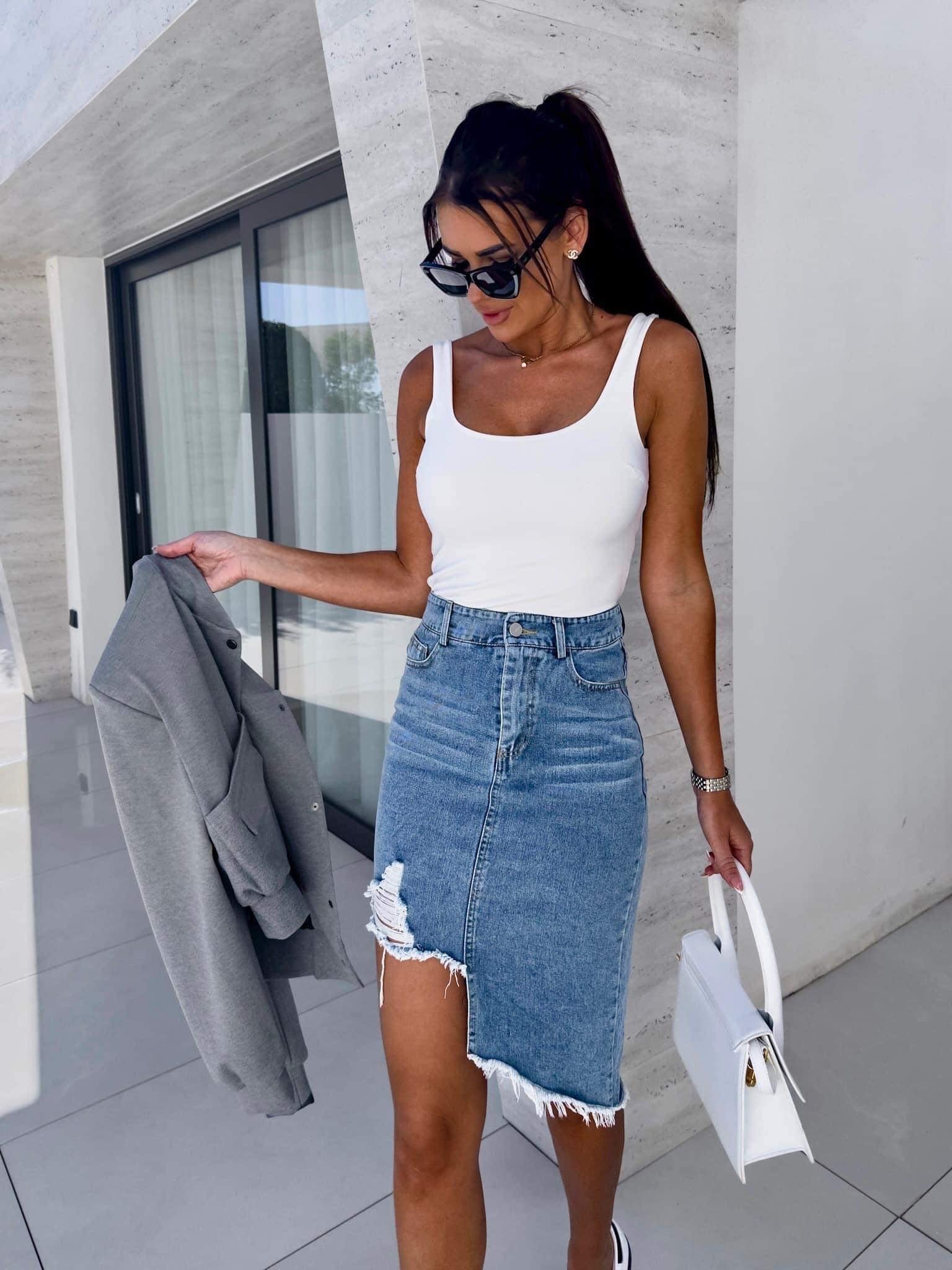 Nillie denim skirt denim blue -MC7221 556