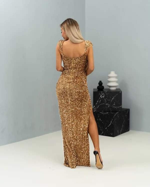 Noline dress Golden 512121