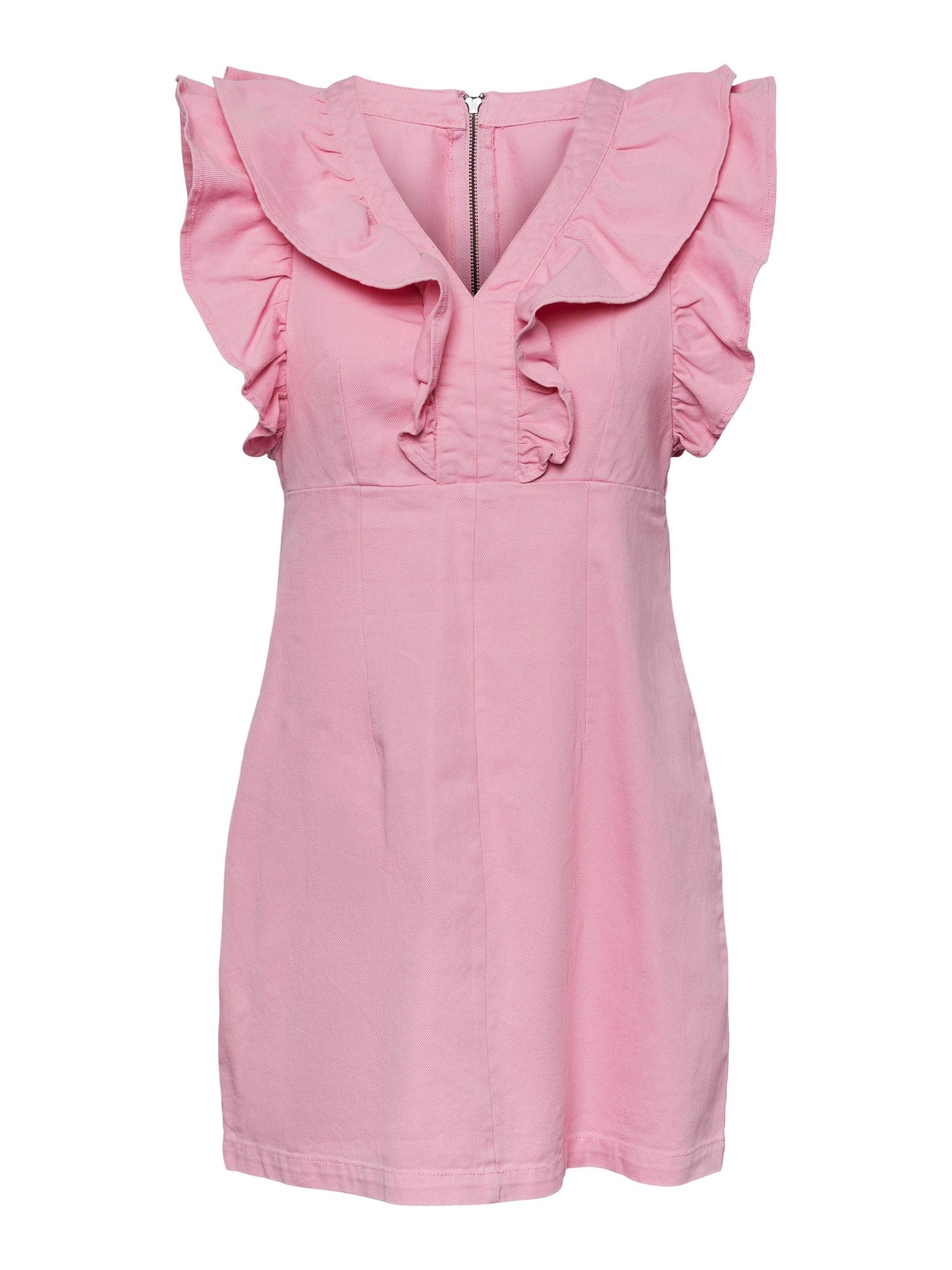 PCAMA SL RUFFLE DRESS BC i prism pink