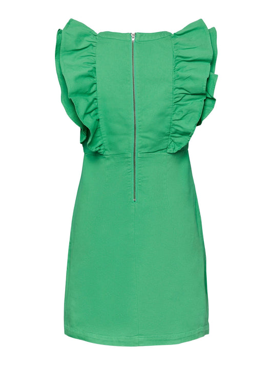 PCAMA SL RUFFLE DRESS BC  irish green 556