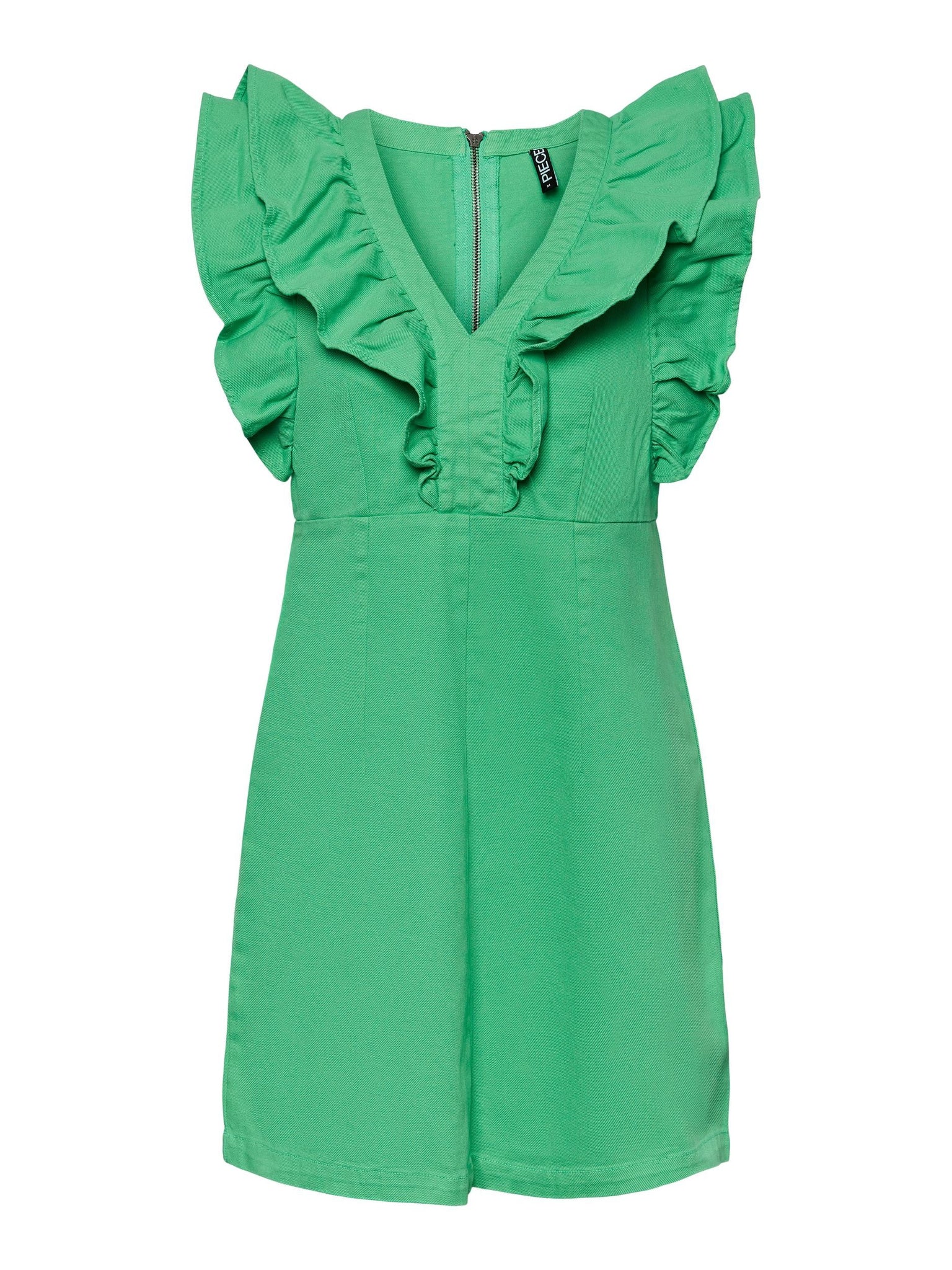 PCAMA SL RUFFLE DRESS BC  irish green