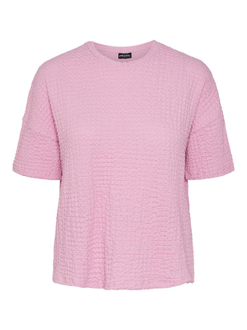 PCAMY SS OVERSIZED TEE D2D begonia pink