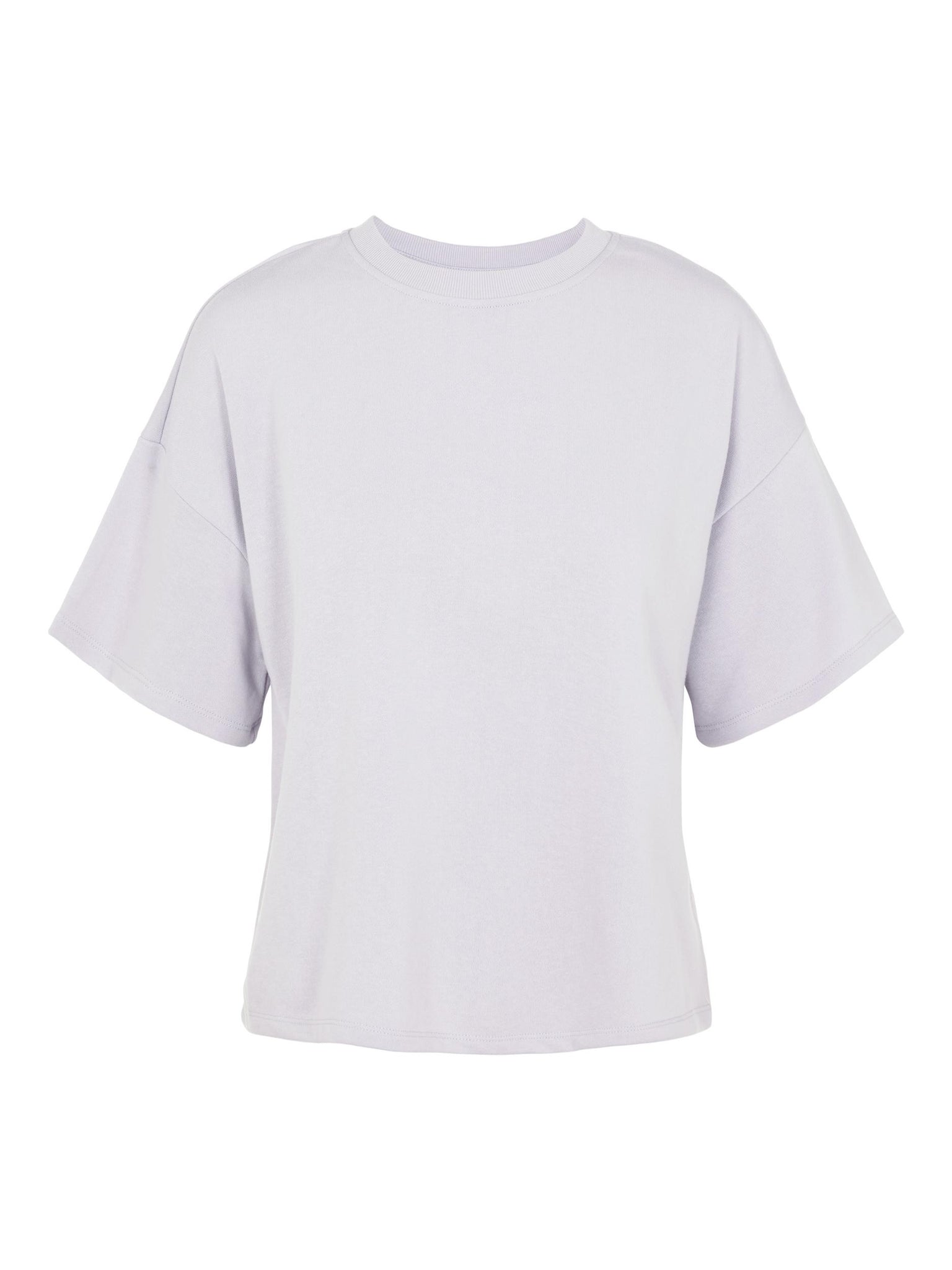 PCCHILLI SUMMER 2/4 LOOSE SWEAT NOOS purple heather 556