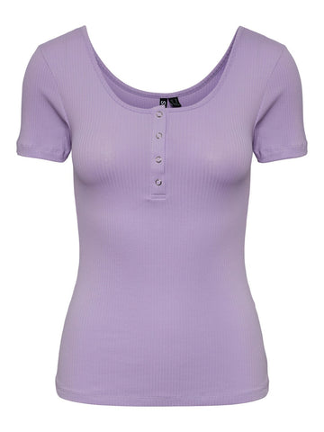 PCKITTE SS TOP NOOS BC purple rose 556