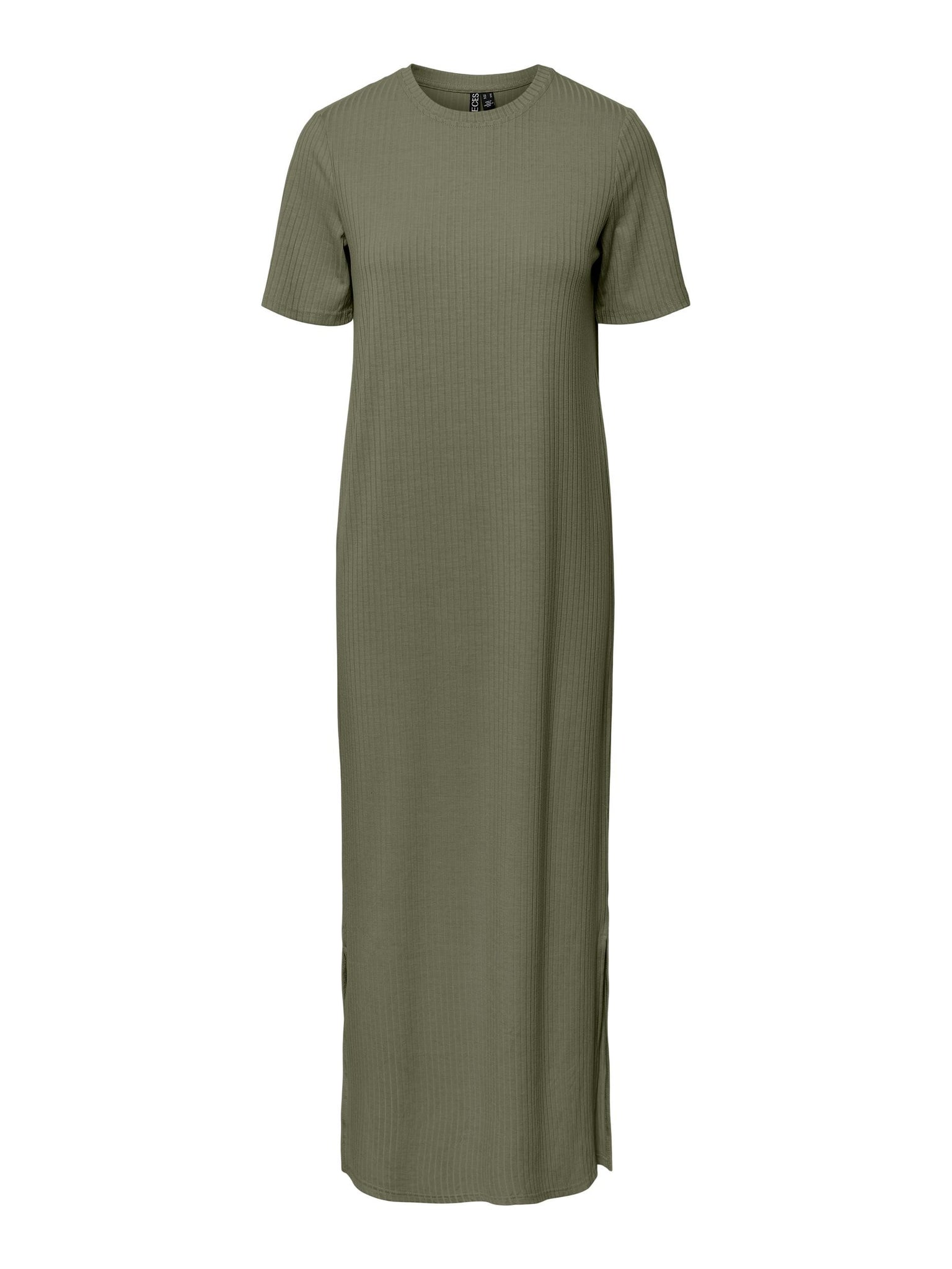 PCKYLIE SS O-NECK ANKLE DRESS NOOS  deep lichen green