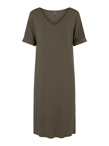 PCNEORA SS FOLD UP DRESS SA BC grape leaf 556