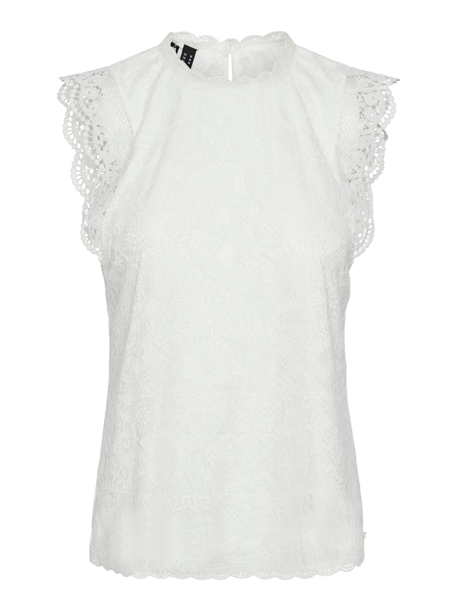 PCOLLINE SL LACE TOP NOOS BC cloud dancer 556
