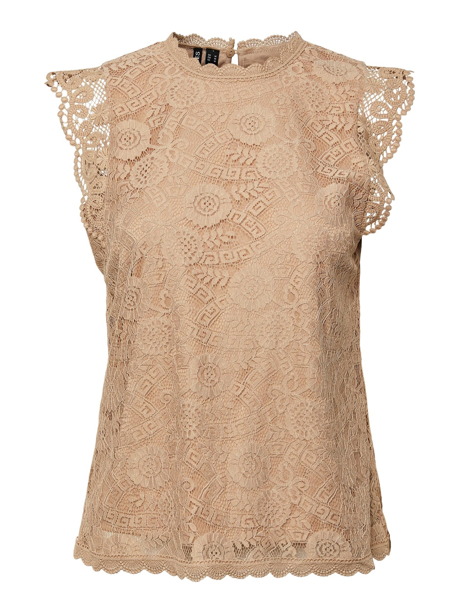 PCOLLINE SL LACE TOP NOOS BC irish cream 556