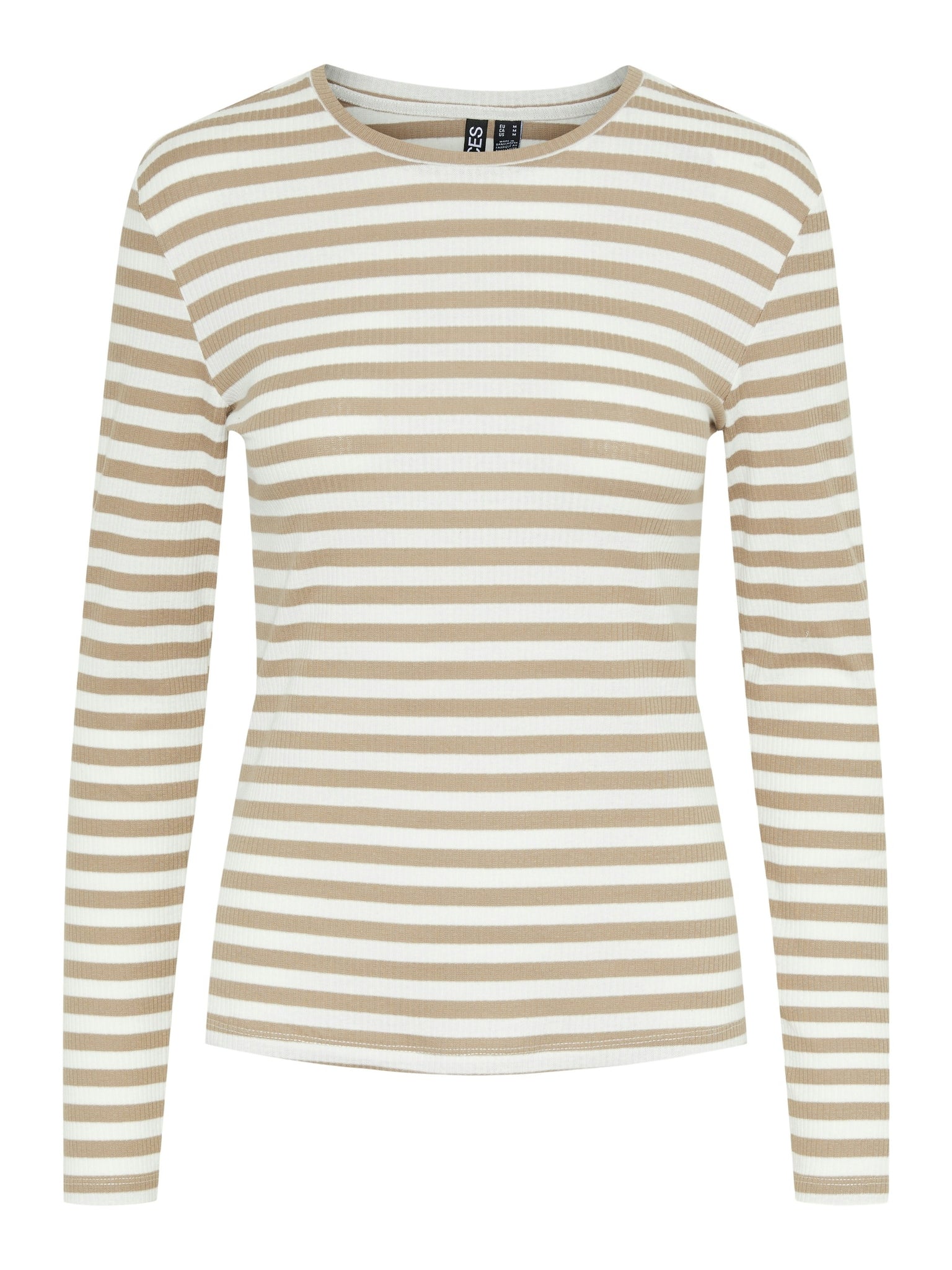 PCRUKA LS TOP NOOS BC Silver Mink/Stripes 556