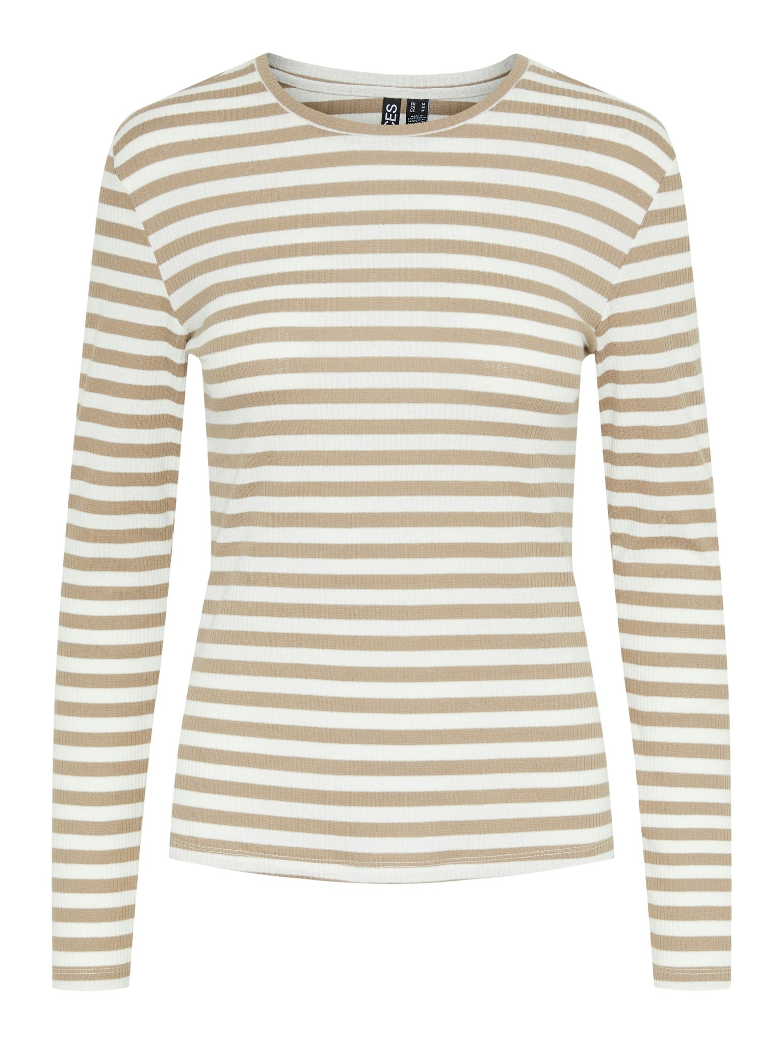 PCRUKA LS TOP NOOS BC Silver Mink/Stripes