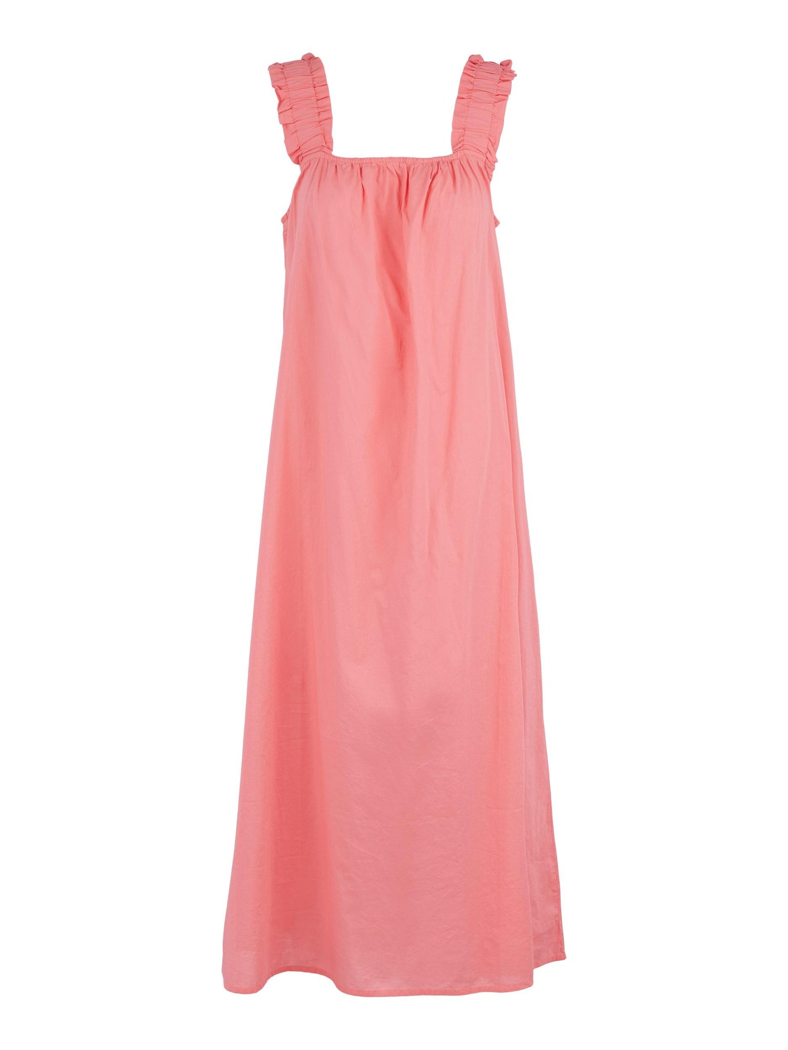 PCSHELLA SL MIDI DRESS BC  strawberry pink 556