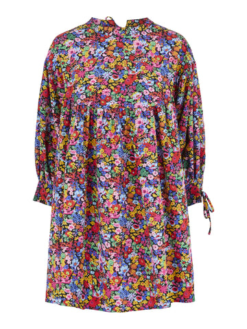 PCSILLE 3/4 DRESS D2D DE black-pink flower 556