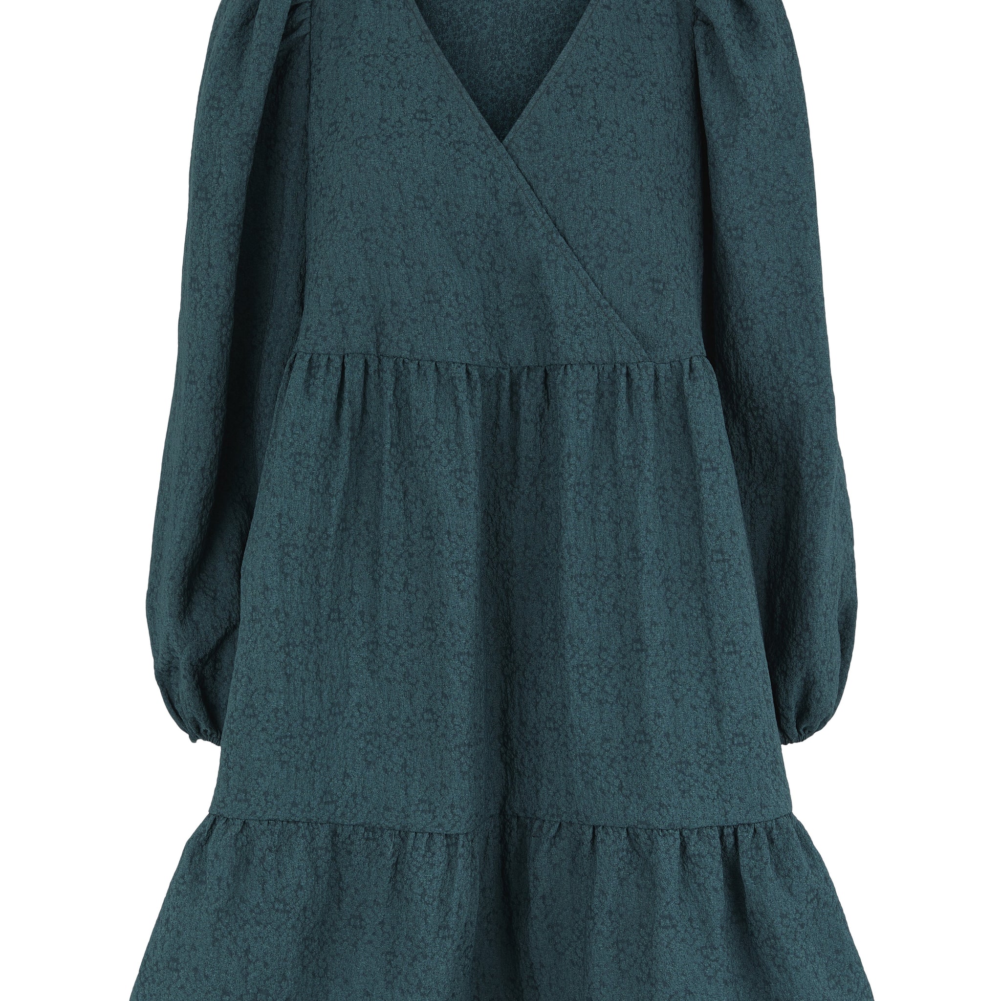 PCTYLLE LS V-NECK DRESS D2D DE ponderosa pine 556