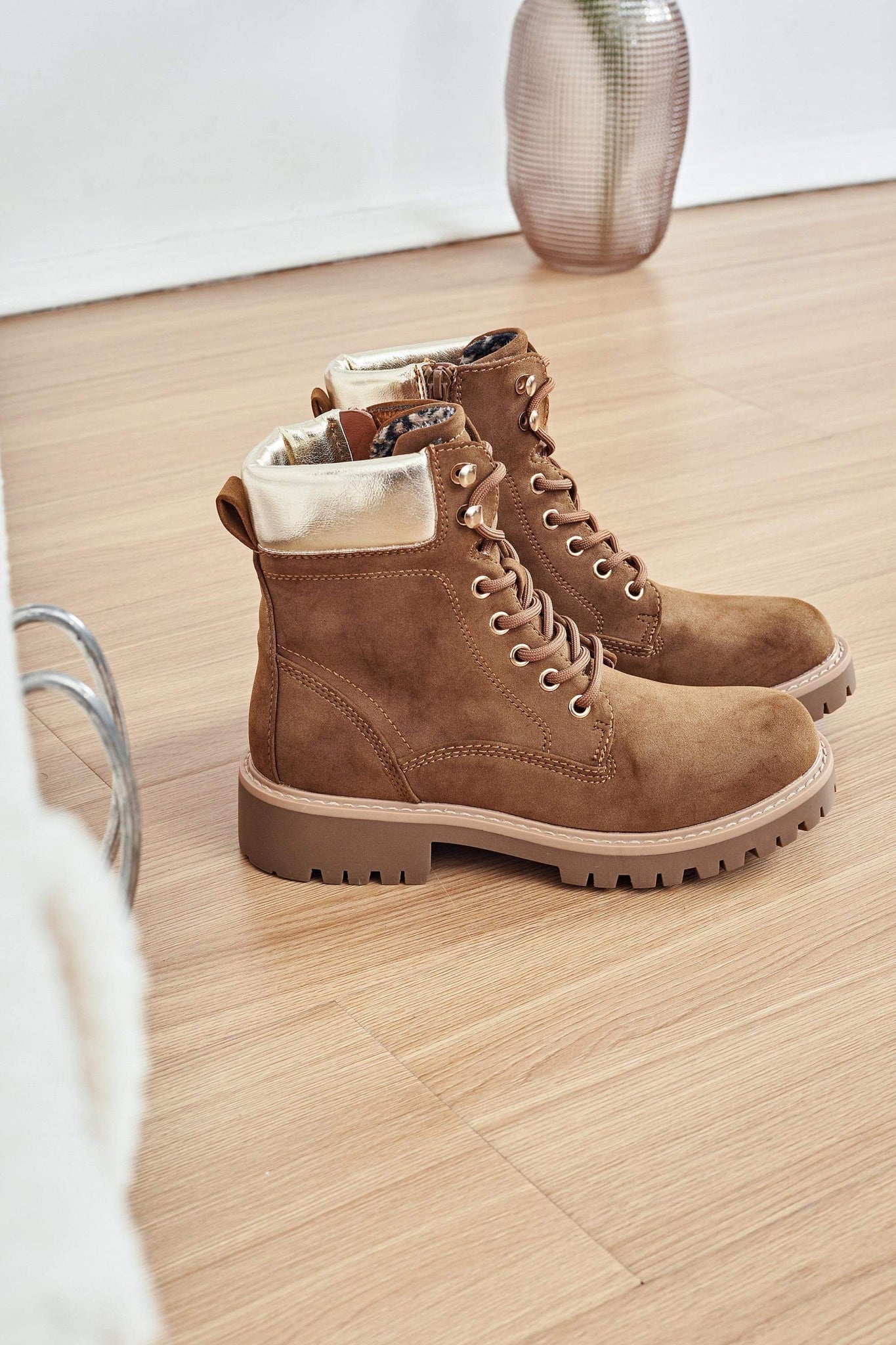 Pear boots camel-M761