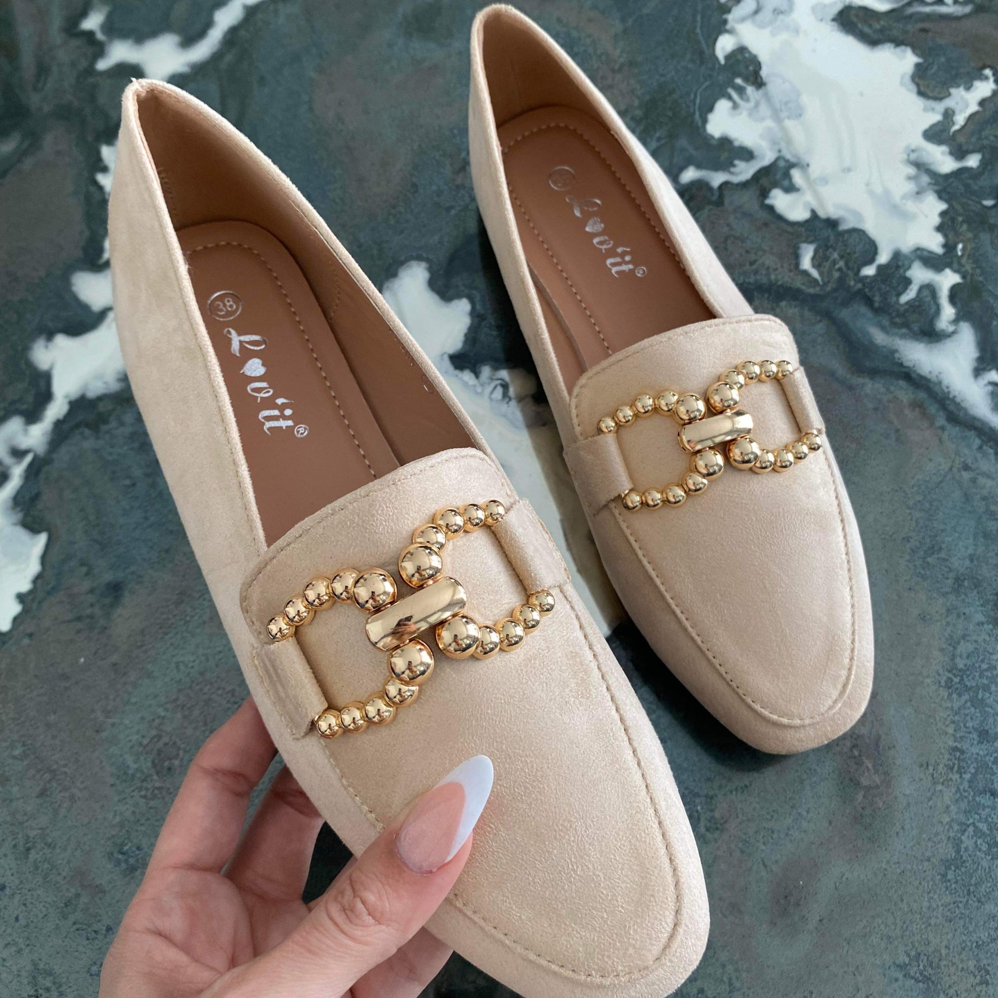 Ramilja loaffers Beige -FI205