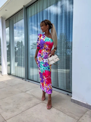 recesea color bomb dress -D-8547-1 34567